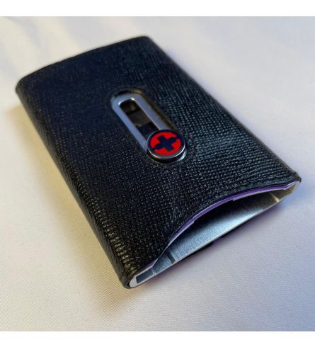 Wagner Swiss Wallet Tuxedo Argent Cuir