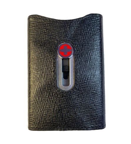 Wagner Swiss Wallet Tuxedo Argent Cuir